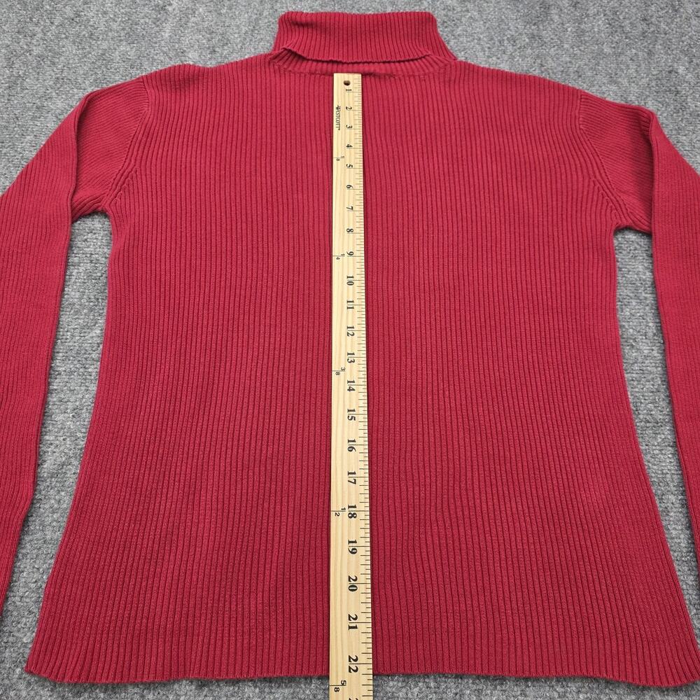 Vintage Disney Sweater Womens Medium Turtleneck Winnie The Pooh Piglet Snow 90s - Picture 7 of 15